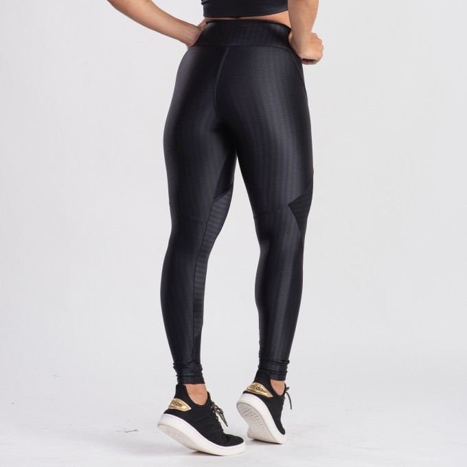 Calça Legging Ikat 3D Recortes