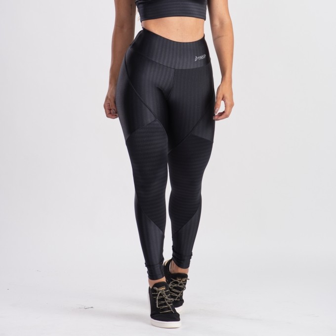 Calça Legging Ikat 3D Recortes
