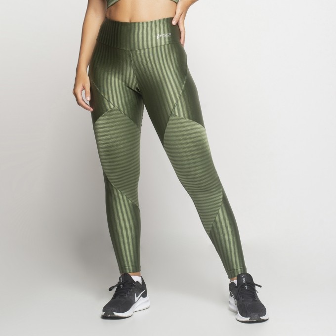 Calça Legging Ikat 3D Recortes