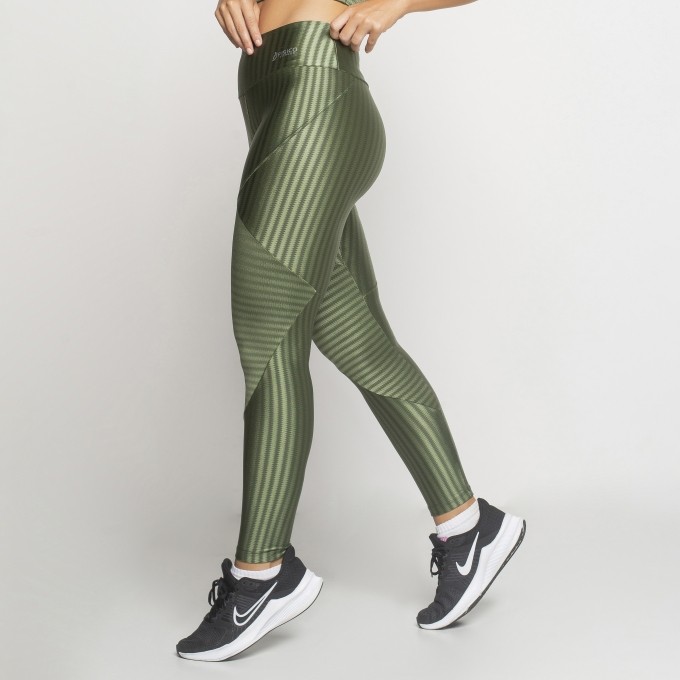 Calça Legging Ikat 3D Recortes