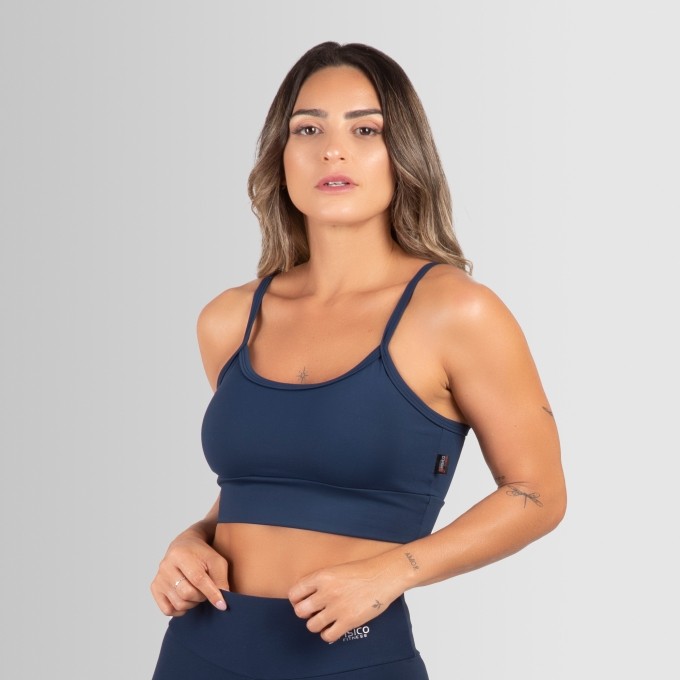 Top Fitness De Alcinha Com Bojo Removível