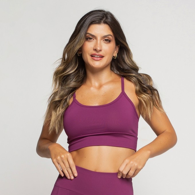 Top Fitness De Alcinha Com Bojo Removível