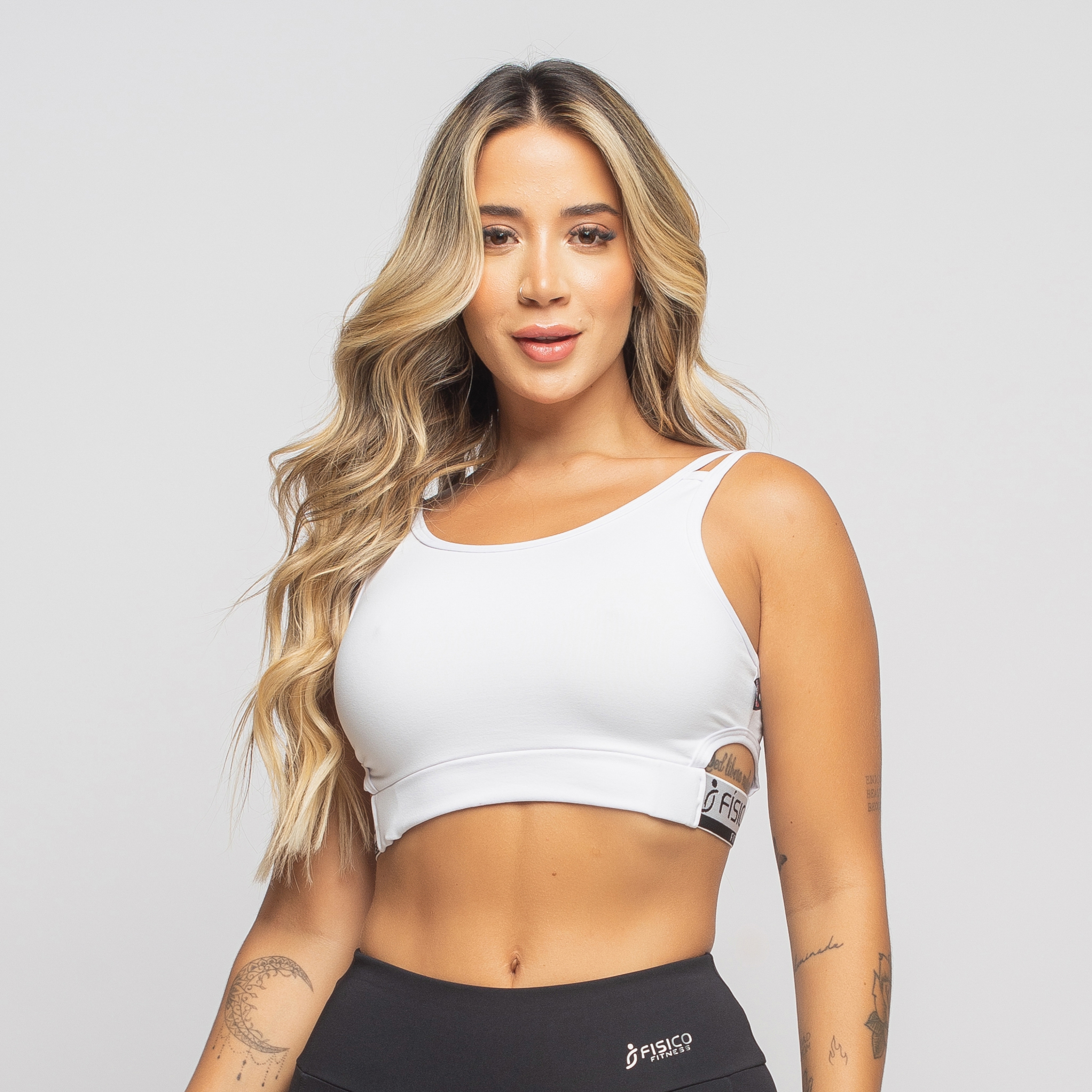 Top Fitness com Elástico Personalizado Angel - Físico Fitness