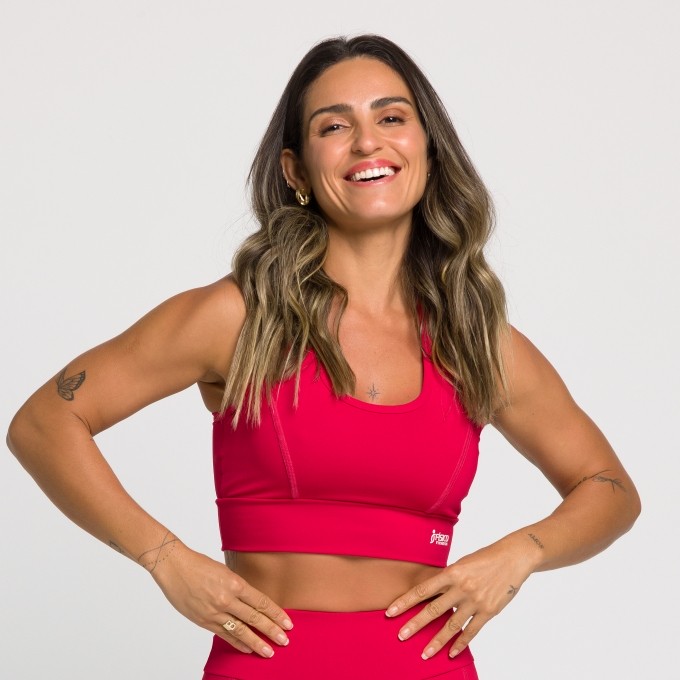 Top Fitness Nadador com Bojo e Recortes Alexia
