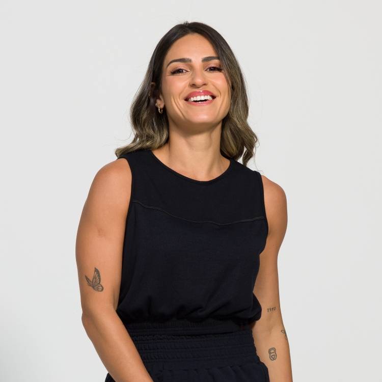 Cropped Valentina em Tecido Canelado - Físico Fitness