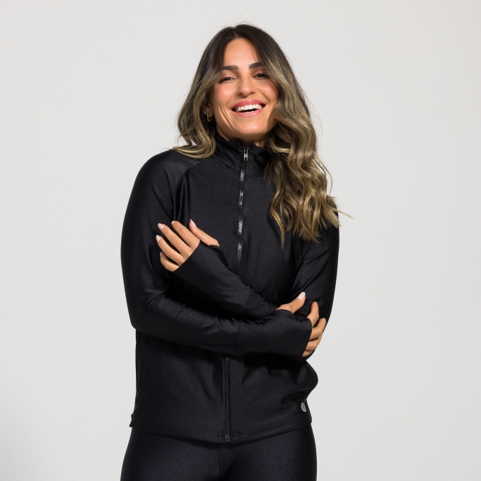 Joana - Casaco feminino com gola alta
