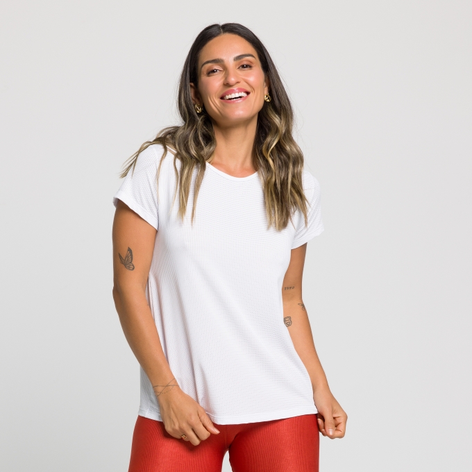 Blusa Tela Dry Fit Abertura Costas Ingrid