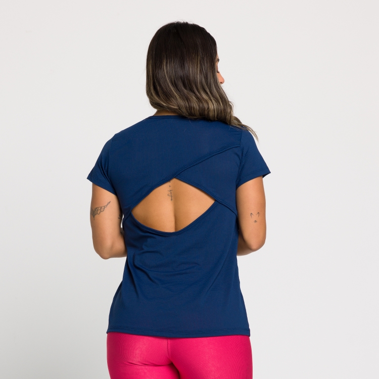 Blusa Tela Dry Fit Abertura Costas Ingrid