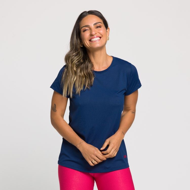 Blusa Tela Dry Fit Abertura Costas Ingrid