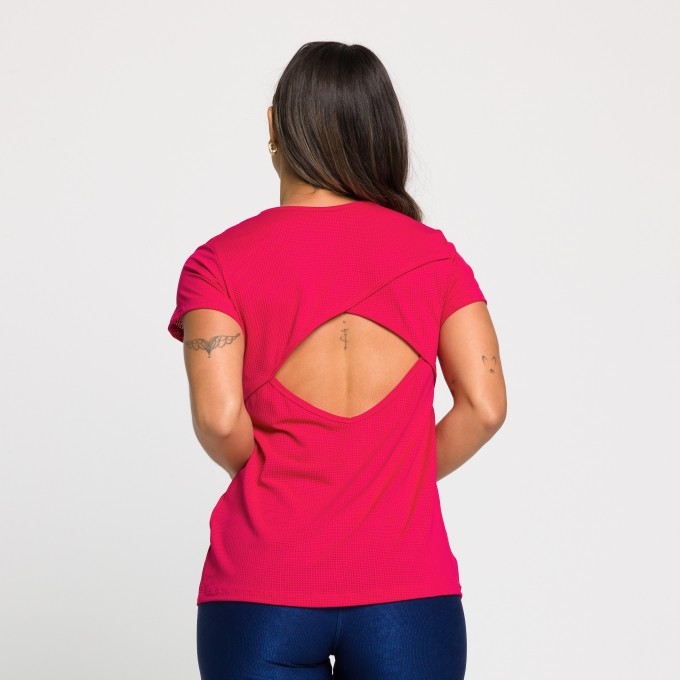 Blusa Tela Dry Fit Abertura Costas Ingrid