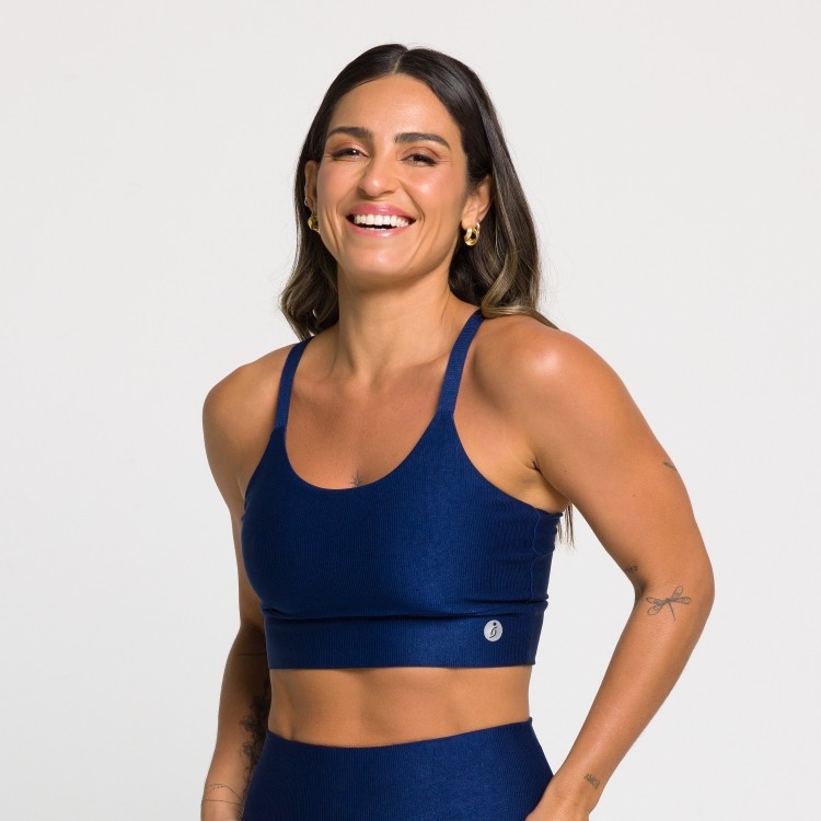 Top Com Decote Quadrado Celine - Físico Fitness