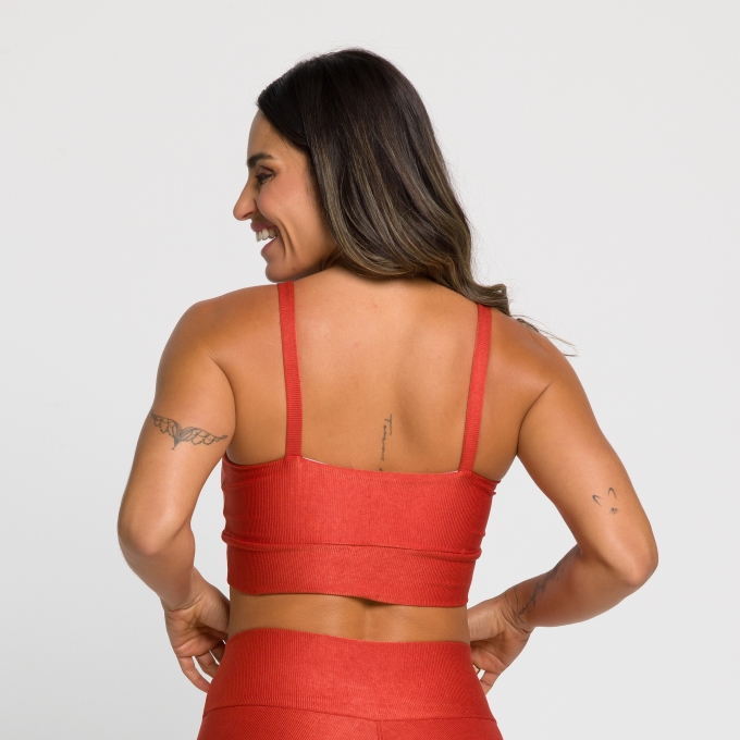 Top Fitness de Alcinha Embutido Antonella