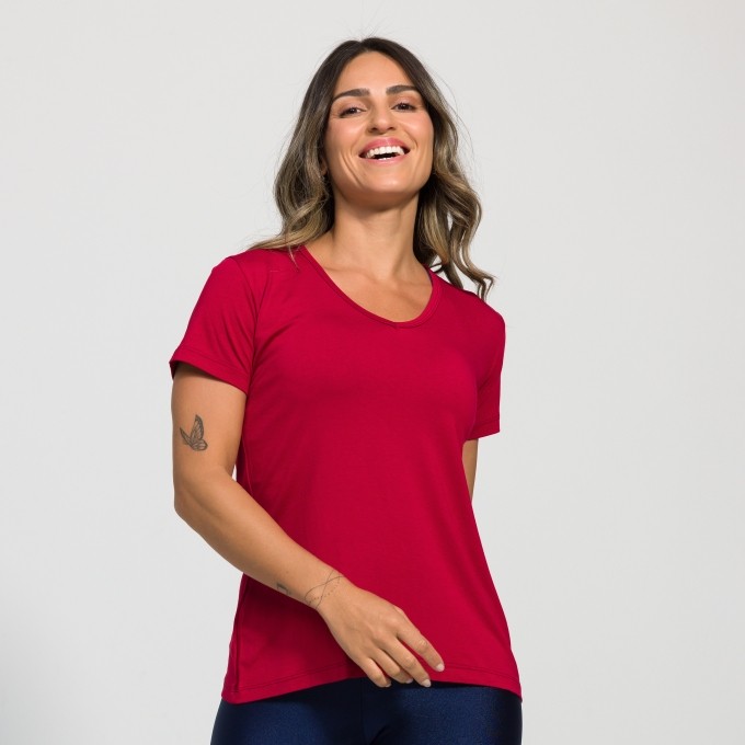 Blusa Luana de gola em V