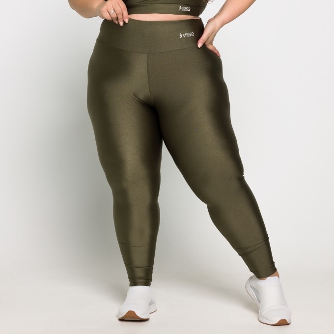 Calça Legging Plus Size Metalizada Milena