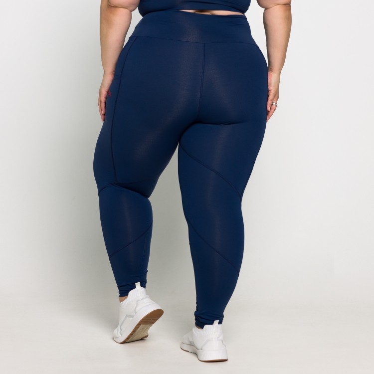 Calça Plus Size Cintura Alta com Bolsos Laterais Alexia