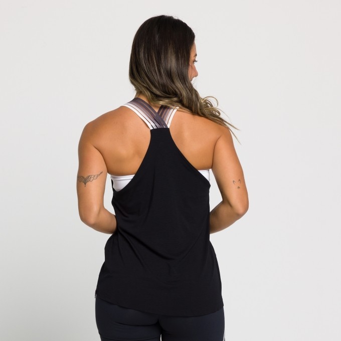 Regata Angelina Com Detalhe Em Elástico Degradê