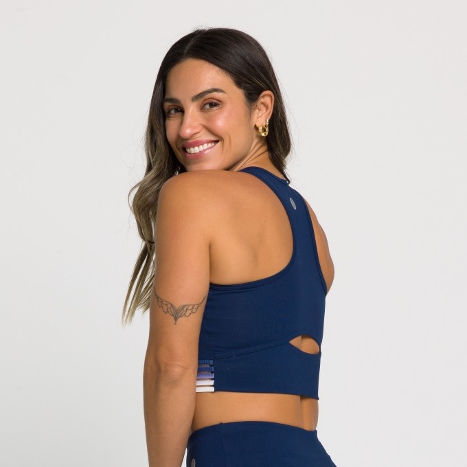 Top Fitness Nadador com Elástico Degradê Mirela