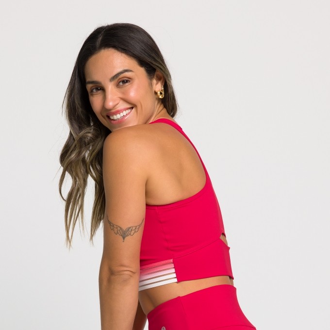 Top Fitness Nadador com Elástico Degradê Mirela