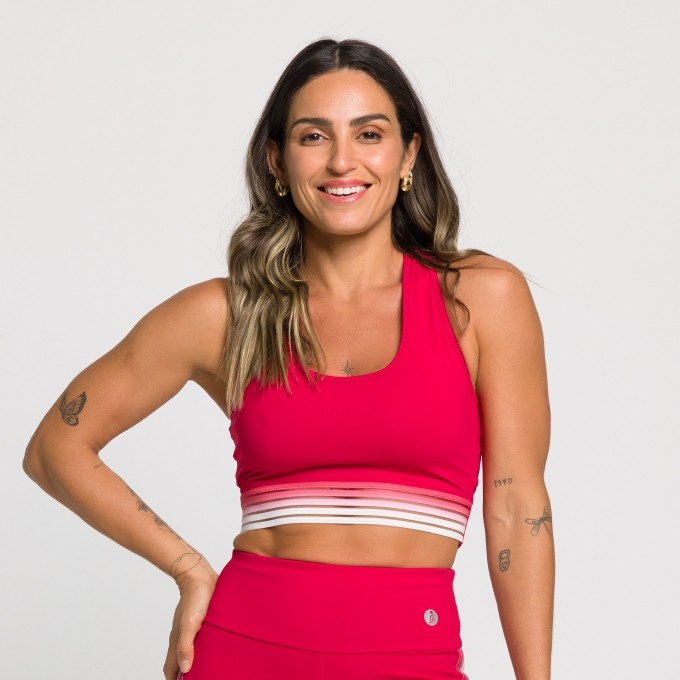 Top Fitness Nadador com Elástico Degradê Mirela