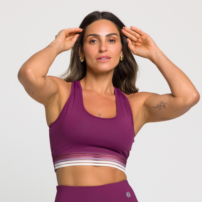 Top Fitness Nadador com Elástico Degradê Mirela