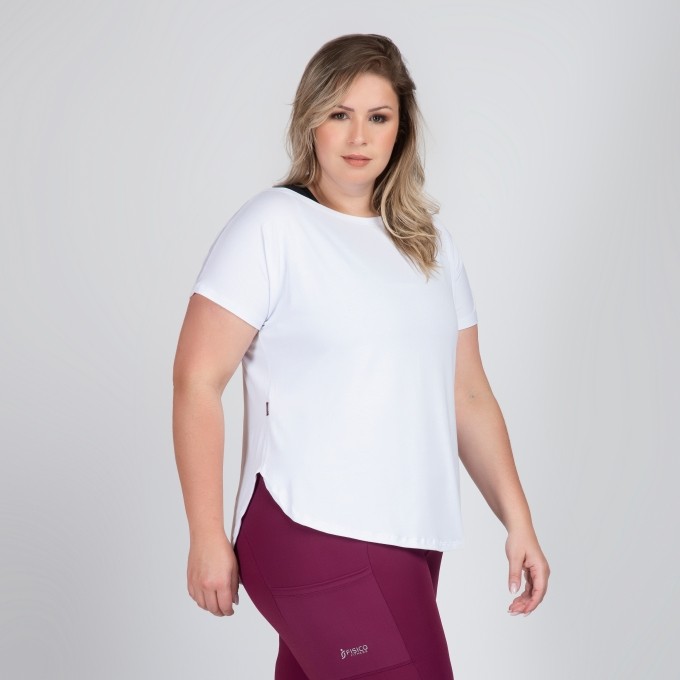 Blusa Long Line Plus Size Dalila