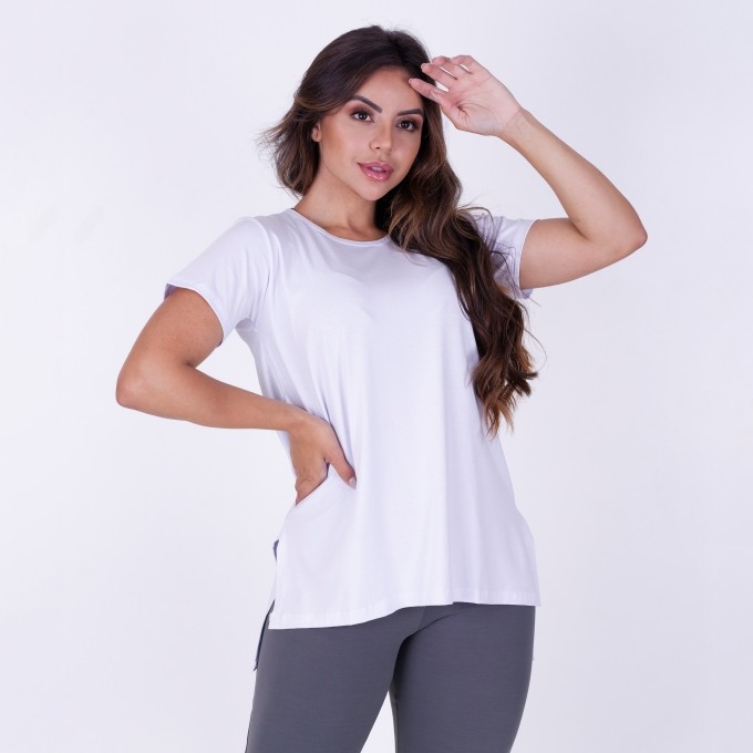 Blusa Mullet Manga Curta Diana