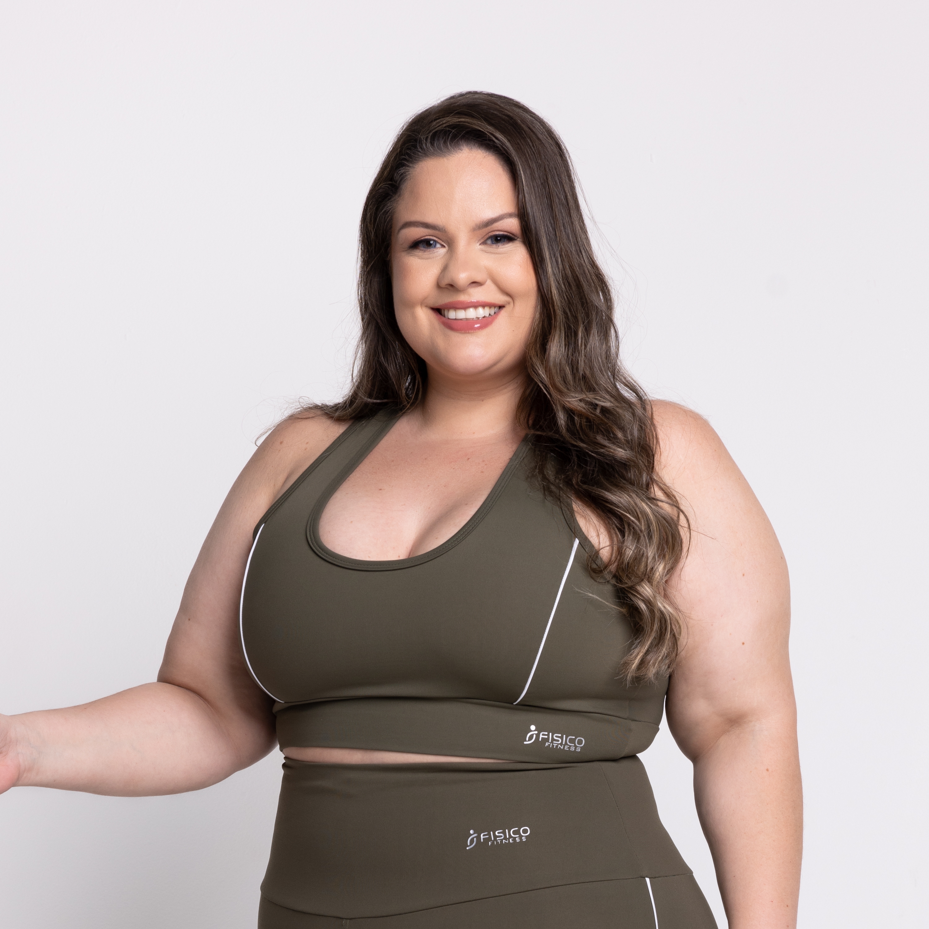 Top Plus Club Top Vivian Nadador Plus Size - Físico Fitness