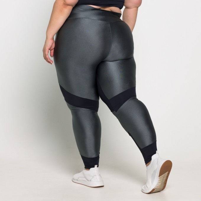 Calça Bella Plus Size em Poliamida e Trilobal