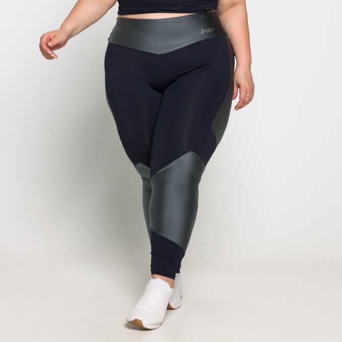 Calça Bella Plus Size em Poliamida e Trilobal