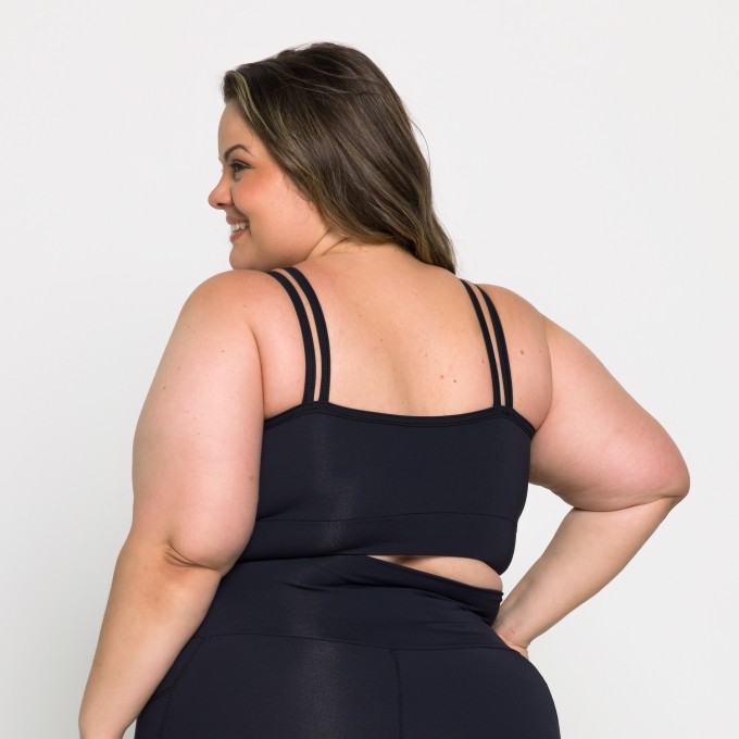 Top Caroline Plus Size em Poliamida