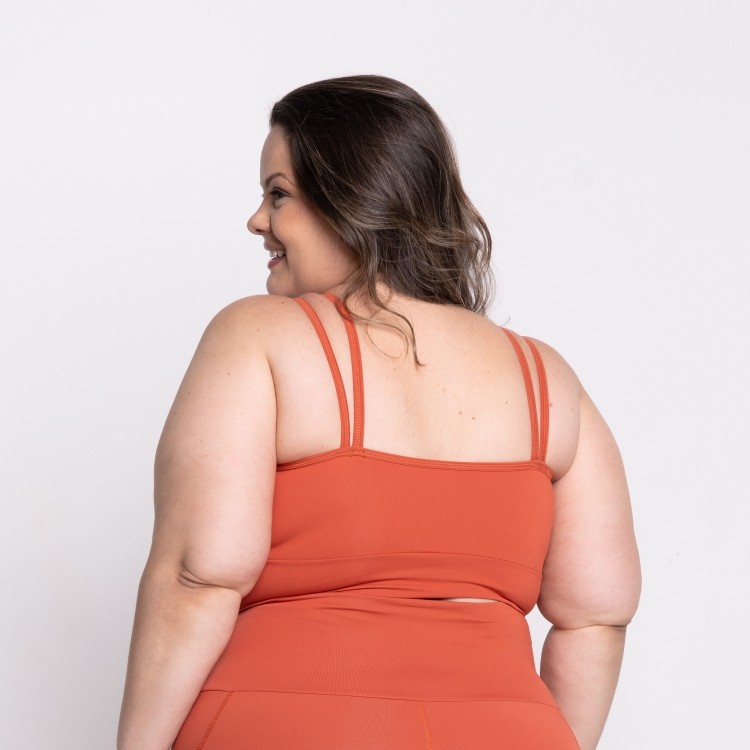 Top Caroline Plus Size em Poliamida