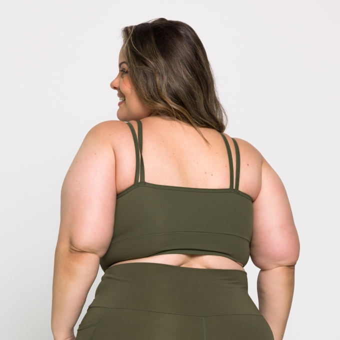 Top Caroline Plus Size em Poliamida
