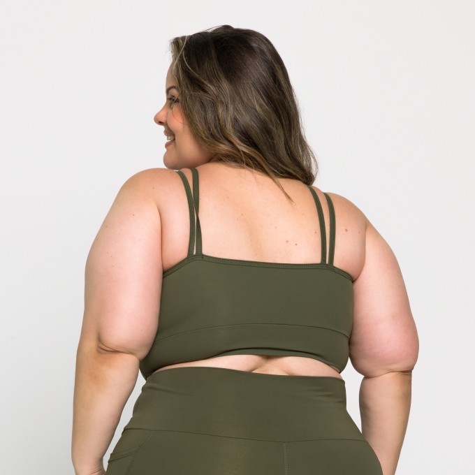 Top Caroline Plus Size em Poliamida