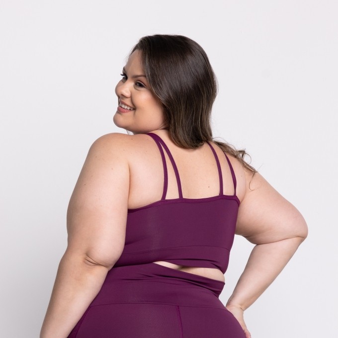 Top Caroline Plus Size em Poliamida