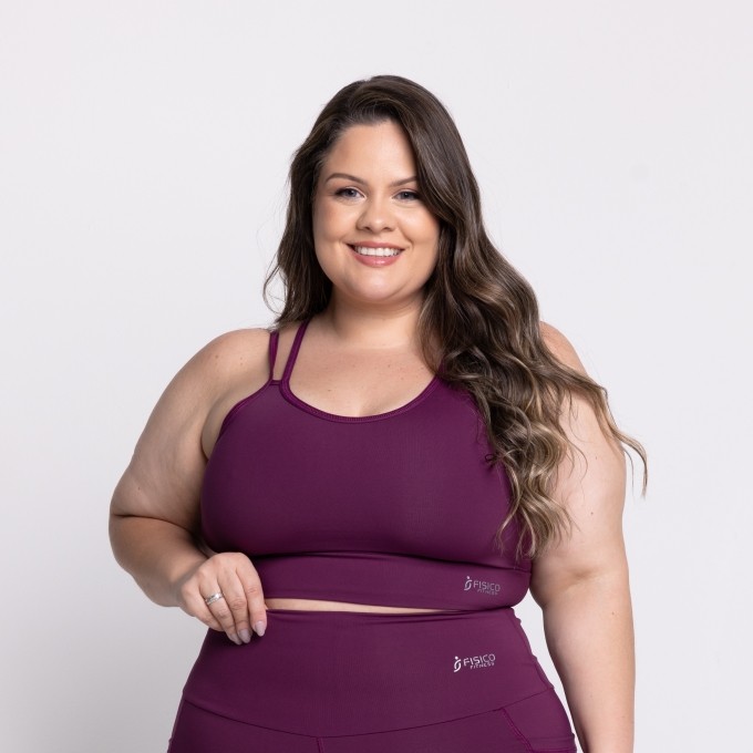 Top Caroline Plus Size em Poliamida