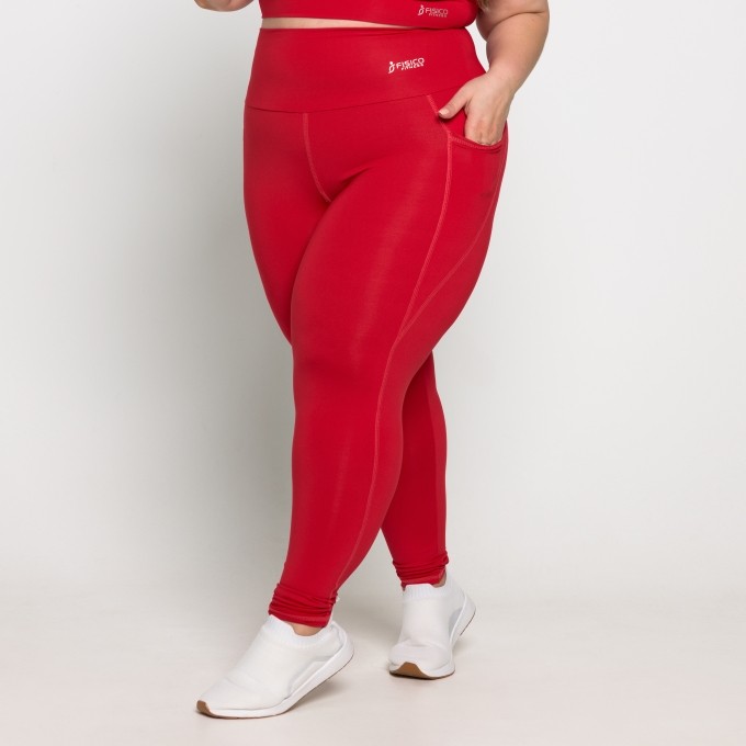 Calça Caroline Plus Size em Poliamida