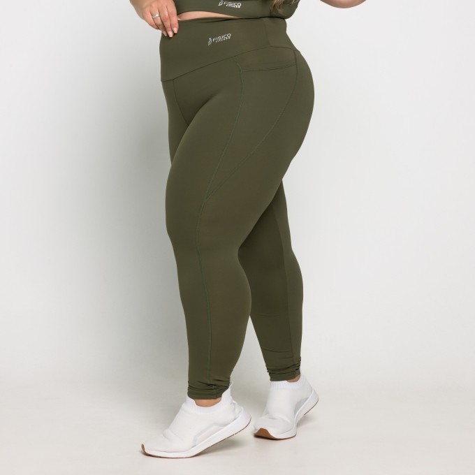 Calça Caroline Plus Size em Poliamida