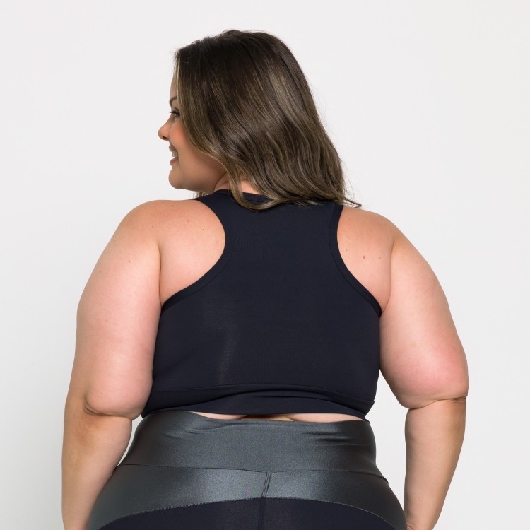 Top Thais Plus Size em Poliamida e Trilobal