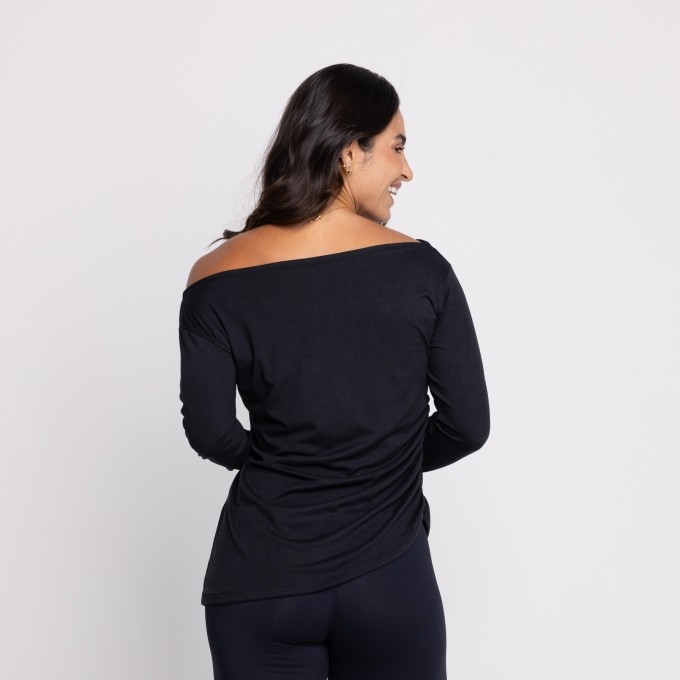 Blusa M/L Lauren Suede