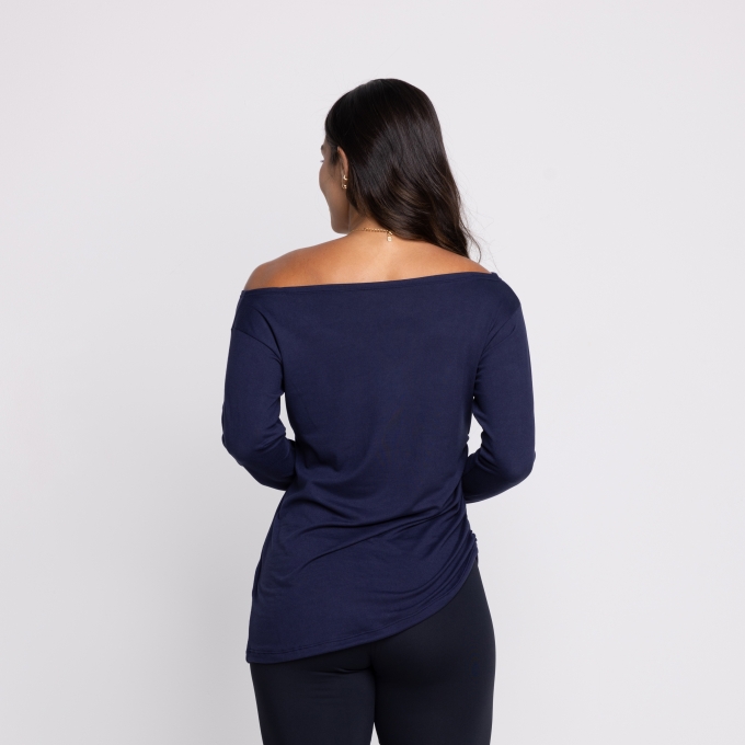 Blusa M/L Lauren Suede