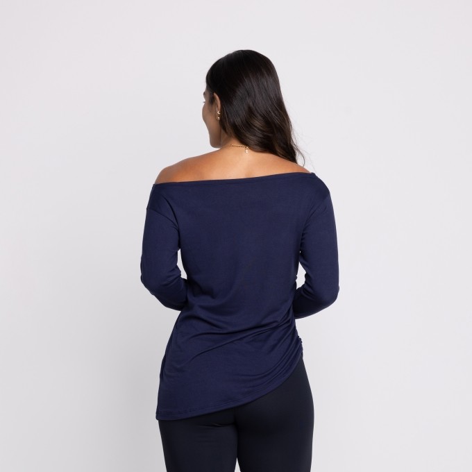 Blusa M/L Lauren Suede