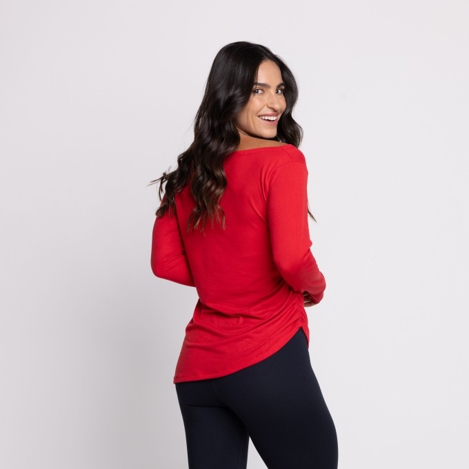 Blusa M/L Lauren Suede
