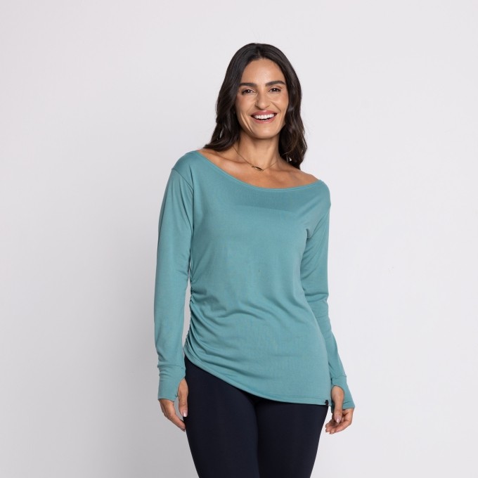 Blusa M/L Lauren Suede