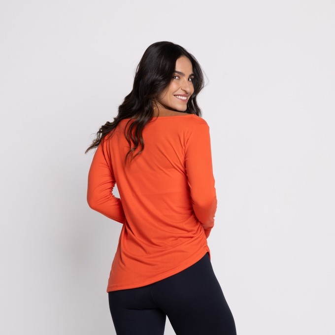 Blusa M/L Lauren Suede