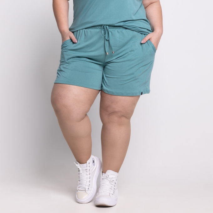 Short Cloe Plus Size em Suede