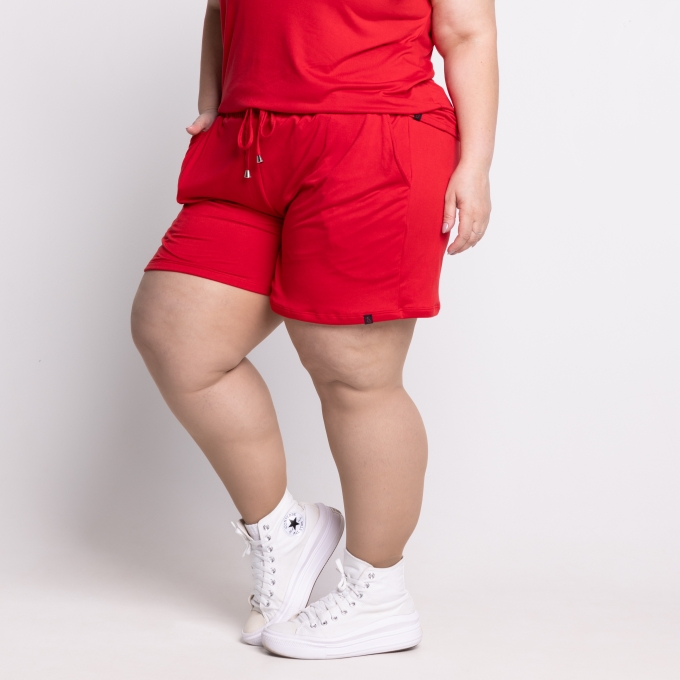 Short Cloe Plus Size em Suede