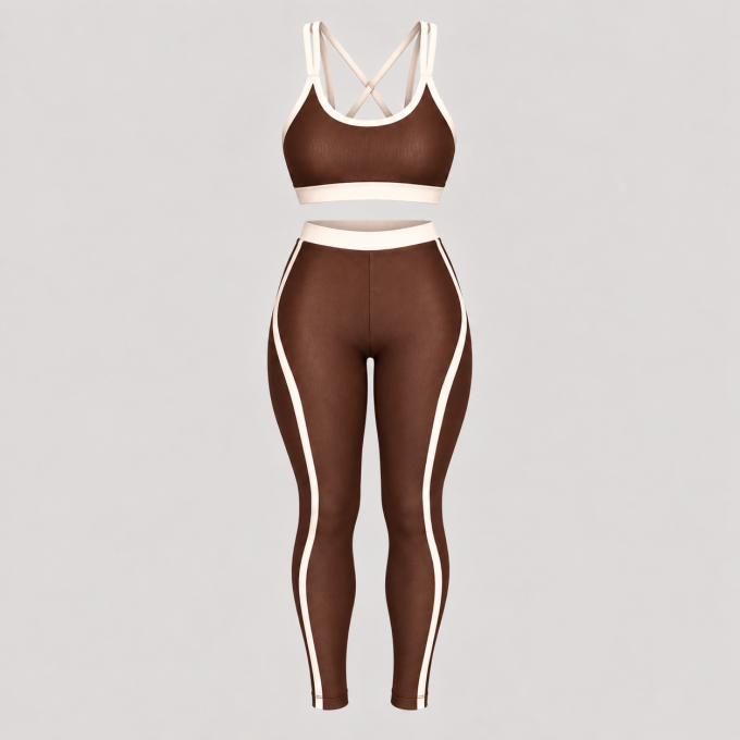 Kit Conjunto Fitness Top Sophia + Calça Sophia Wonder