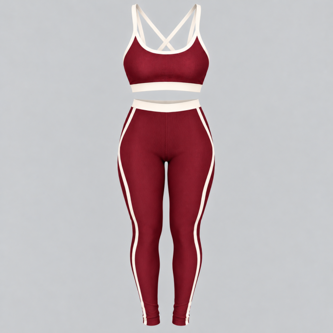 Kit Conjunto Fitness Top Sophia + Calça Sophia Wonder