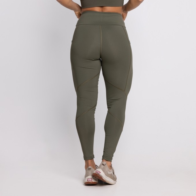 Calça Fitness com Recortes Alexia