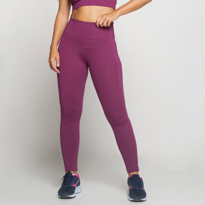 Calça Fitness Com Bolsos Laterais Malu